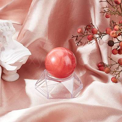 2Pcs 2 Style Natural Quartz Crystal Ball DJEW-CP0001-08-1