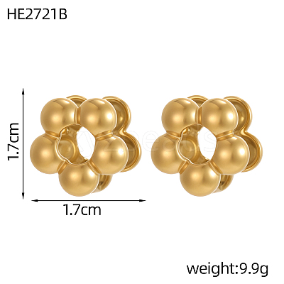 304 Stainless Steel Hoop Earring STAS-OY012-05G-1