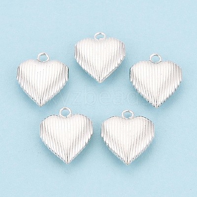 925 Sterling Silver Heart Charms STER-N017-28S-1