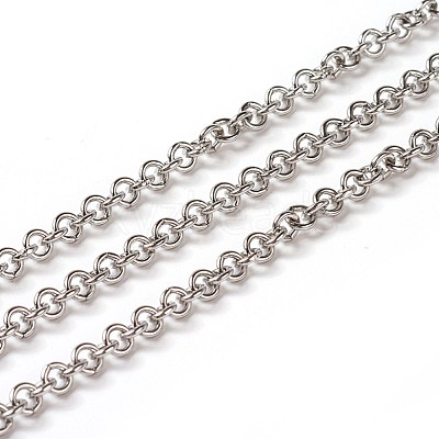 Tarnish Resistant 304 Stainless Steel Rolo Chains CHS-E016-02D-P-1