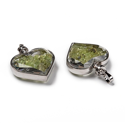 Glass Bottle Pendants G-Z010-02F-1