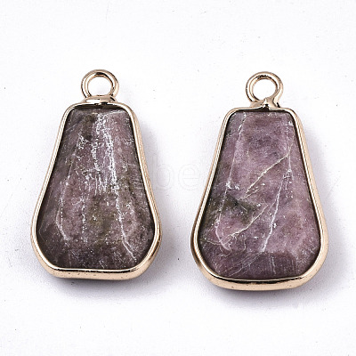 Natural Rhodonite Pendants G-N326-43A-1