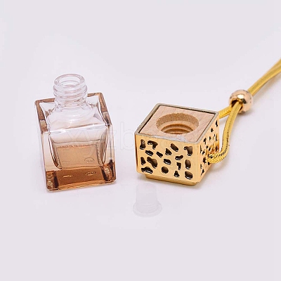 Car Hanging Air Freshener Glass Bottles DJEW-WH0008-10D-1