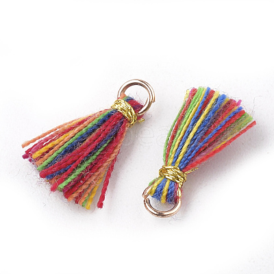 Polycotton(Polyester Cotton) Tassel Pendant Decorations FIND-S281-M-1