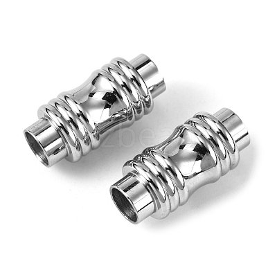 Tarnish Resistant 304 Stainless Steel Magnetic Clasps with Glue-in Ends STAS-E049-7-1
