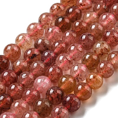 Natural Strawberry Quartz Beads Strands G-M443-A01-01-1