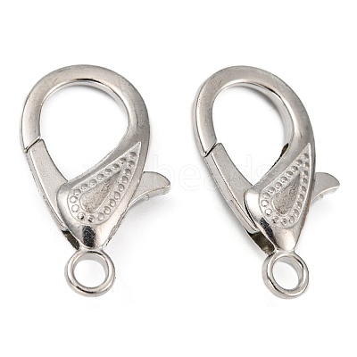 Zinc Alloy Lobster Claw Clasps PALLOY-D008-P-1