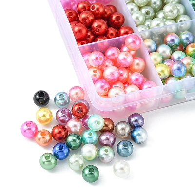 792Pcs 24 Style ABS Plastic & Acrylic Imitation Pearl Beads OACR-YW0001-29-1