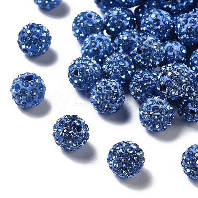 Pave Disco Ball Beads X-RB-A130-10mm-20-1