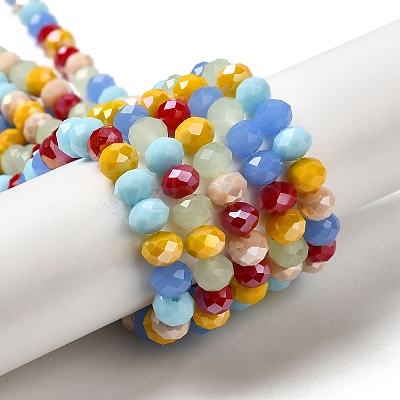 Glass Beads Strands EGLA-A034-M8mm-62-1