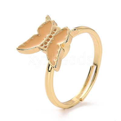 Butterfly Fidget Ring for Anxiety Stress Relief RJEW-P024-01A-1