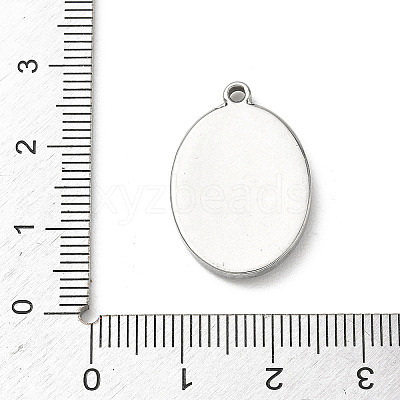 304 Stainless Steel Printed Religion Pendants STAS-G387-03P-12-1