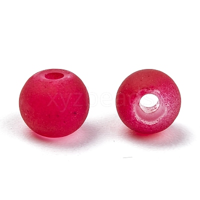 18 Colors Transparent Glass Beads FGLA-X0001-04A-8mm-1