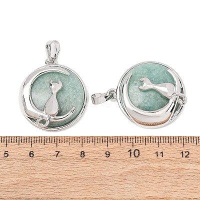 Natural Amazonite Pendants GG-CBA0251-10J-P-1