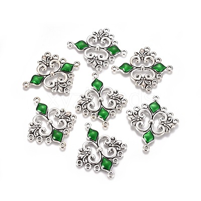 Alloy Enamel Chandelier Component Links ENAM-EA9734Y-3-1