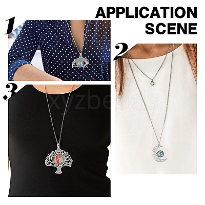DIY Snap Necklace Making Kit DIY-SC0021-47-1
