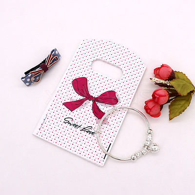 45~50Pcs Rectangle Plastic Gift Bag PAAG-PW0007-10F-1