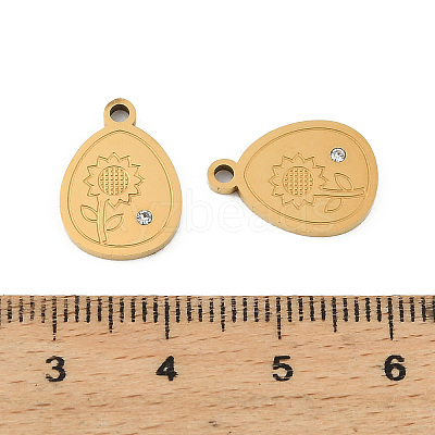 304 Stainless Steel Pendants STAS-D215-05G-1