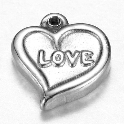 Non-Tarnish 201 Stainless Steel Charms STAS-G073-15P-1