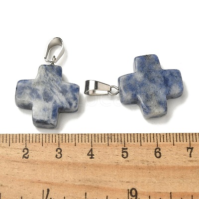 Natural & Synthetic Mixed Gemstone Pendants G-Z067-06P-01-1