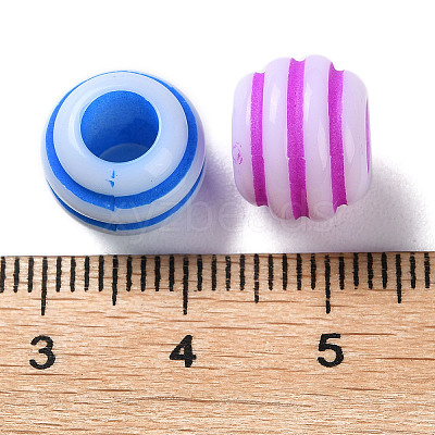 Opaque Acrylic European Beads SACR-P031-01A-1