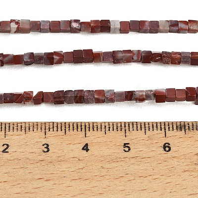 Natural Red Rainbow Jasper Beads Strands GG-CBA2498-A06-01-1