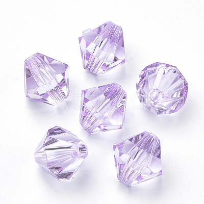 Transparent Acrylic Beads TACR-S146-6mm-18-1