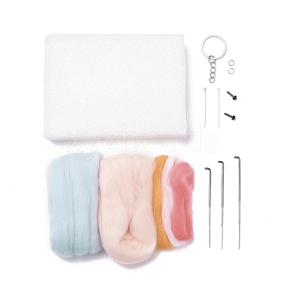 DIY Constellation Doll Keychain Needle Felting  Kit DIY-D068-01P-11-1