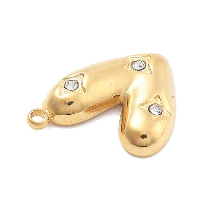 304 Stainless Steel Rhinestone Pendants STAS-R155-035G-G-1