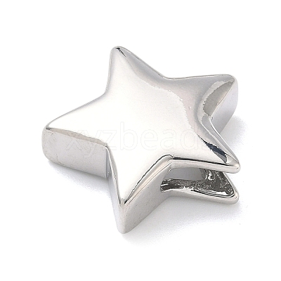 Star Brass Slide Charms X-KK-P349-18A-P-1