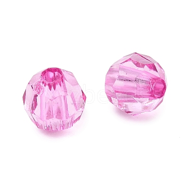 Transparent Acrylic Beads TACR-Q257-6mm-V08-1