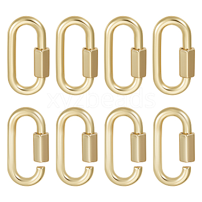 6Pcs Alloy Screw Carabiner Lock Charms FIND-UN0003-31LG-1