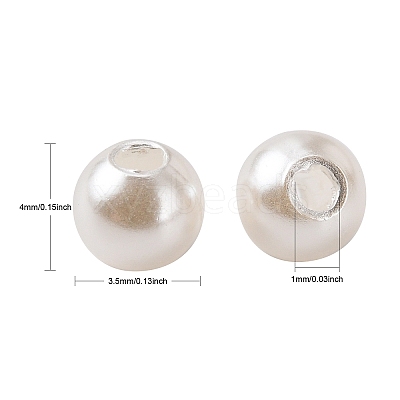 Imitation Pearl Acrylic Beads PL608-1-1
