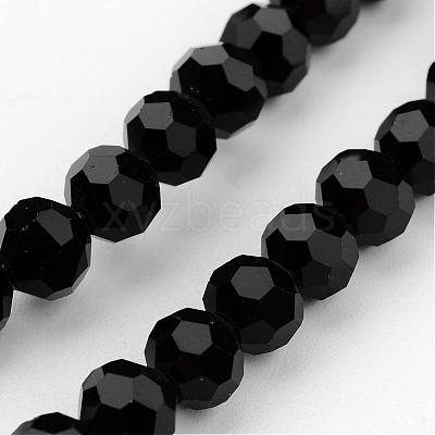 Transparent Glass Bead Strands GLAA-G013-8mm-71-1