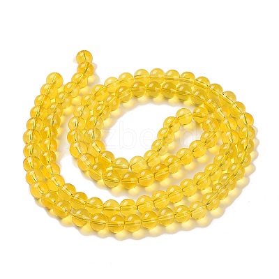 Baking Paint Glass Beads Strands X-DGLA-Q023-8mm-DB29-1