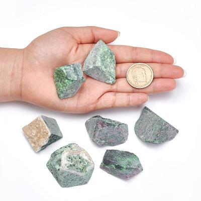 Rough Raw Natural Ruby in Zoisite Beads G-F710-02-1