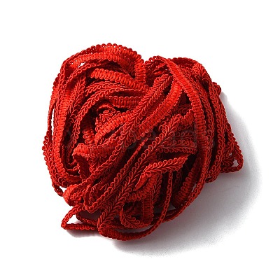 Polyester Braided Lace Trim OCOR-WH0079-51A-1