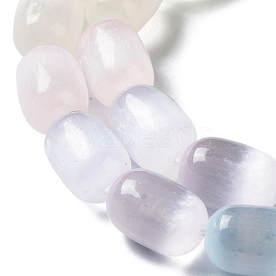 Natural Selenite Beads Strands G-F750-M01-1