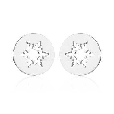 Christmas 304 Stainless Steel Stud Earrings WGE2D60-06-1