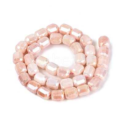 Anti-Tarnish Electroplate Glass Beads Strands EGLA-N027-03A-07-1