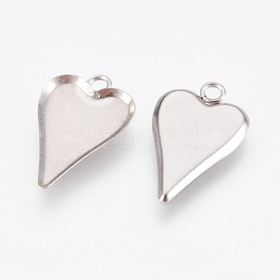 Tarnish Resistant 201 Stainless Steel Pendant Cabochon Settings STAS-I097-055-16P-1