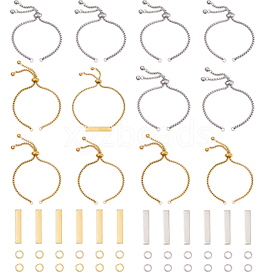 DIY Rectangle Link Bracelets Making Kits DIY-HS0001-79-1