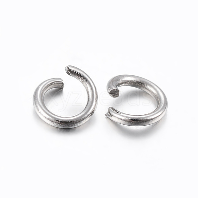 Tarnish Resistant 304 Stainless Steel Open Jump Rings STAS-H437-3x0.6mm-1