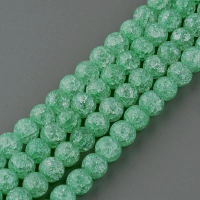 Synthetic Crackle Quartz Beads Strands GLAA-S134-6mm-11-1