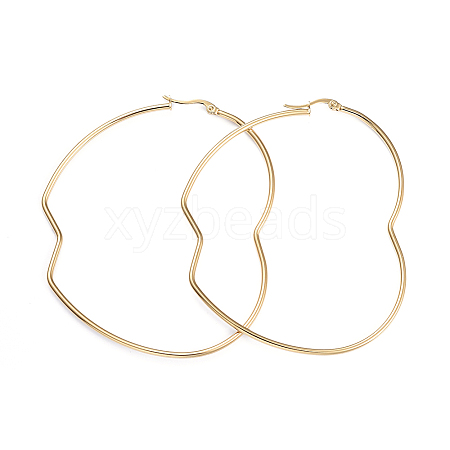 201 Stainless Steel Hoop Earrings EJEW-I245-24A-1