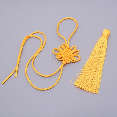 Polyester Tassel Pendant Decorations DIY-WH0204-02K-1