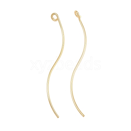Brass Earring Findings KK-A274-17D-G-1