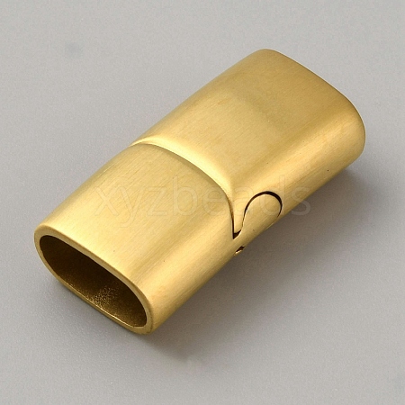 316 Stainless Steel Magnetic Clasps with Glue-in Ends STAS-WH0036-23MG-1