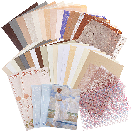 Creative Mixed Special Material Textured Paper DIY-WH0504-01-1