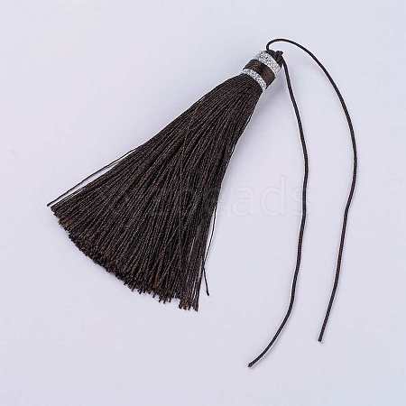 Nylon Thread Tassel Big Pendant Decorations NWIR-K019-A33-1